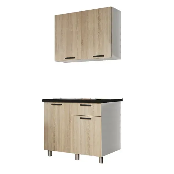 Комплект кухонной мебели Bts Ева 100x214x60 см ЛДСП цвет дуб сонома