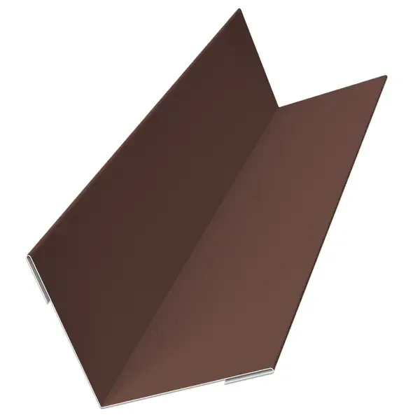Угол внутренний металл Dacha 1.25 м. RAL 8017 коричневый DÖCKE Dacha Сайдинг