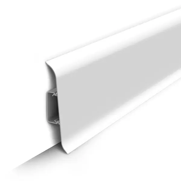Плинтус напольный Идеал Классик с центральной планкой Белый 2200x22x85 мм 6 шт