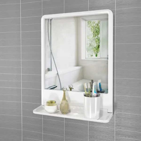 Зеркало для ванной комнаты ВК Tokyo 581856a0 с полкой 30x37см