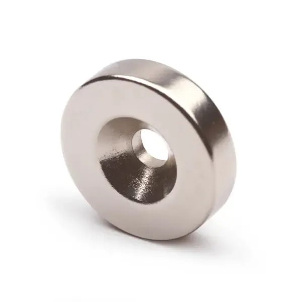 Неодимовый магнит диск Forceberg 20х5 мм с зенковкой 4.5/10 10 шт