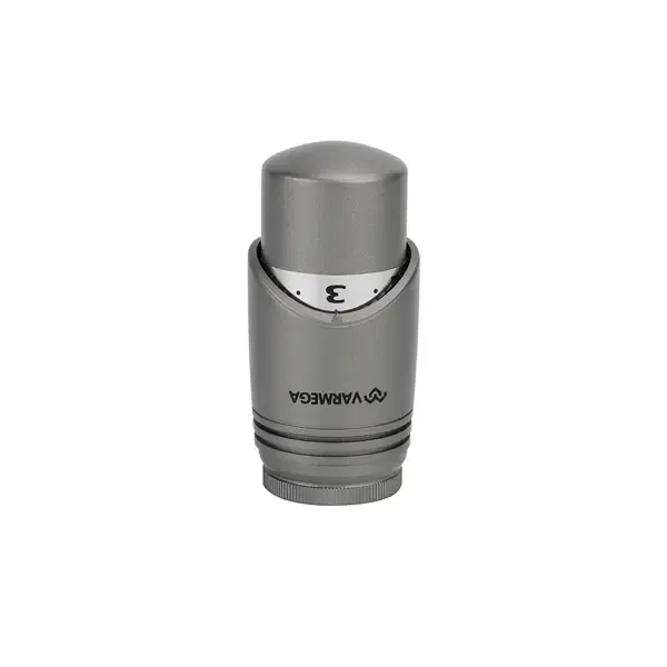 Термостатическая головка Varmega для радиаторного клапана M30x1.5 VM112 цвет серый VARMEGA