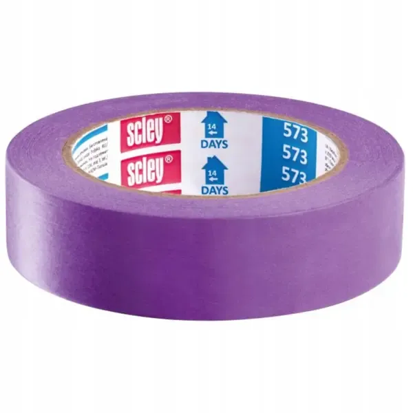 Малярная лента для деликатных поверхностей SCLEY 573 25 мм x 33 м цвет фиолетовый