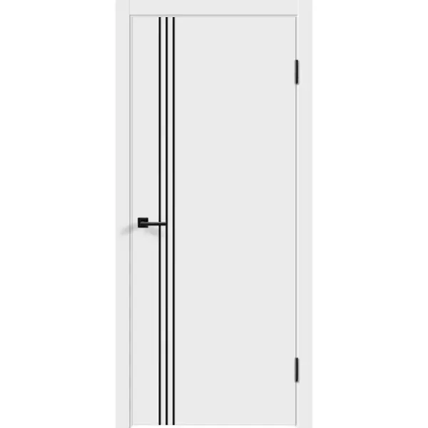 Дверь межкомнатная глухая Бланка М3 80x200 см эмаль цвет белый