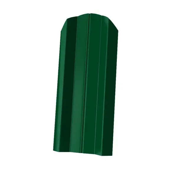 Штакетник Вегасток Style М1800x100мм 3D-рез двустороннее покрытие RAL 6005зеленый VEGASTOK 1430670834