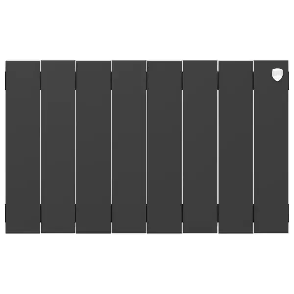 Радиатор Royal thermo PianoForte/Noir Sable 300 8 секций боковое подключение биметалл черный