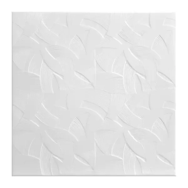 Плитка потолочная экструдированная Солид белая С2005, 50x50 см