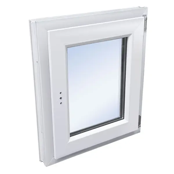 Пластиковое окно ПВХ VEKA 600x500мм (ВхШ) одностворчатое двухкамерный стеклопакет белый (с двух сторон)