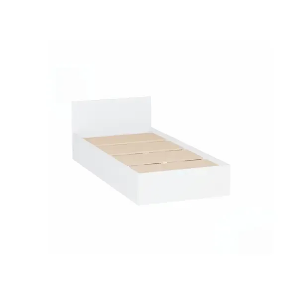Кровать Дсв мебель Крм900/1б 90x200 см ЛДСП цвет белый