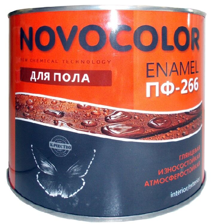 Эмаль ПФ-266 Новоколор красно-коричневая 1,9кг (кор-6шт)