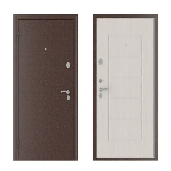 Входная дверь Home 205х97см левый коричневый МЕГИ Меги Home