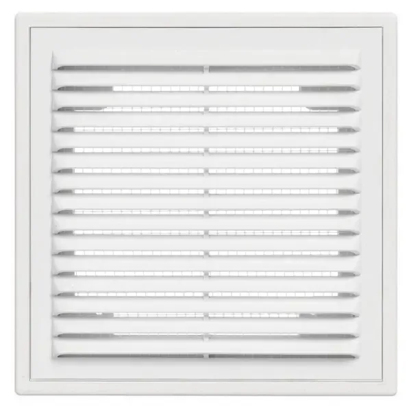 Решётка вентиляционная Виенто 150х150 мм пластик цвет белый