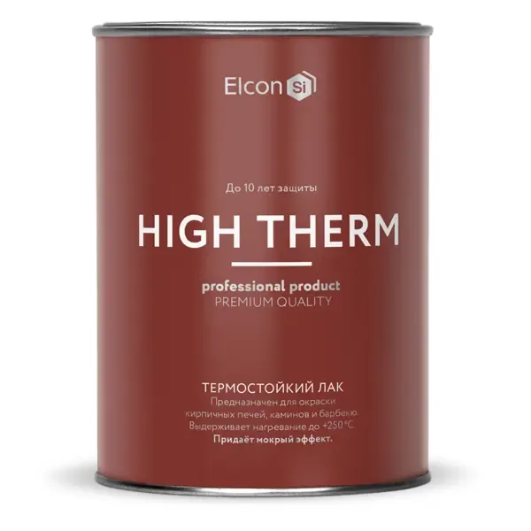 Лак термостойкий для печей и каминов ELCON 82842321 цвет бесцветный 1 л
