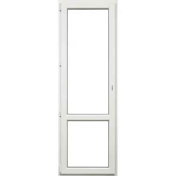 Балконная дверь ПВХ VEKA 2100x700 мм (ВхШ) левая однокамерный стеклопакет белый (с двух сторон)