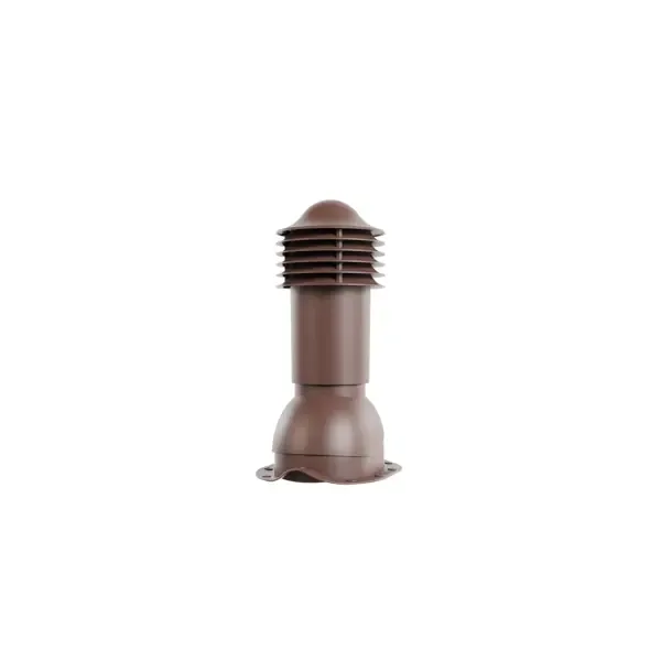 Труба вентиляционная для металлочерепицы D-110 мм H-550 мм неутепленная RAL 8017 коричневый