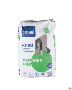 Клей для плитки ТМ BERGAUF Pro Keramik 25 кг (1/56) 