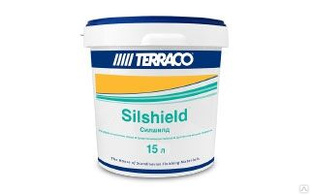 Краска силиконовая Silshield Clear 15л(21,48 кг)(24)для отделки поверхностей с пористой структурой, матовая 
