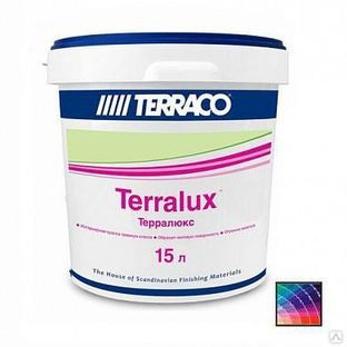 Краска акриловая Terralux Clear 15л (21 кг) (72) универсальная матовая 