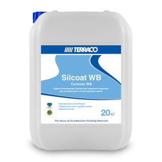 Покрытие водоотталкивающее Silcoat WB 1кг(320/40/8) невидимое, для защиты фасадов из натурального и искусственного камня