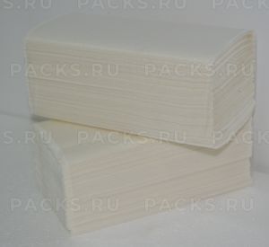 Полотенца бумажные 1сл 200л белые 22х20 (V) 25гр 1/20