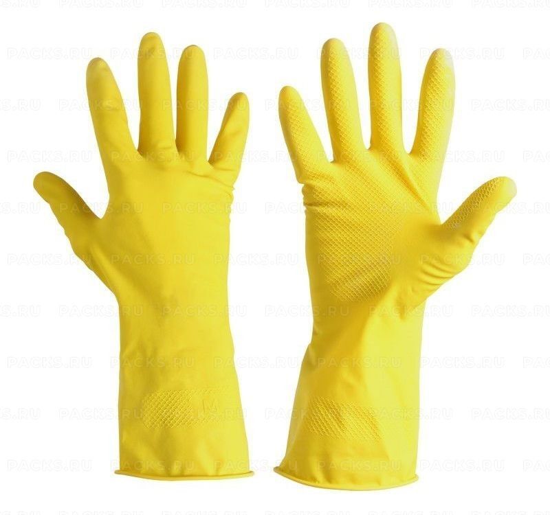 Резиновые перчатки латекс хозяйств Gloves L 12/240