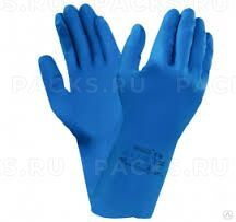 Перчатки смотровые нест сверхпрочные латекс синие High Risk LATEX TL 210 XL 25/250 