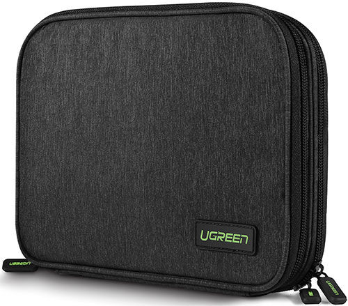 Универсальный чехол-органайзер Ugreen для iPad mini и аксессуаров, 245x175x50 мм (50147) черный для iPad mini и аксессуа