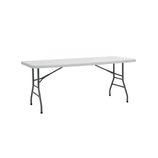 Нераздвижной садовый стол складной Stool group 74 см x 158 см x 74 см металл цвет белый
