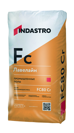 Полы промышленные Indastro ЛЕВЕЛАЙН FC80 Cr 25 кг (56шт/пал)