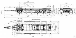 Специализированный,прицеп-контейнеровоз AM8460-11, РЕССОРА Автомастер #1