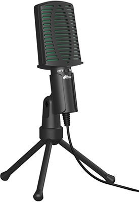 Микрофон настольный Ritmix RDM-126 Black-Green