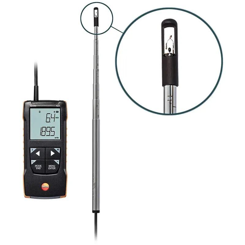Термоанемометры Testo testo 425 Анемометр с подключением через приложение (Без поверки)