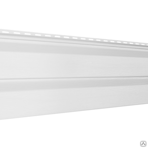 Сайдинг виниловый Ю-Пласт "Корабельный брус" белый 3050 мм