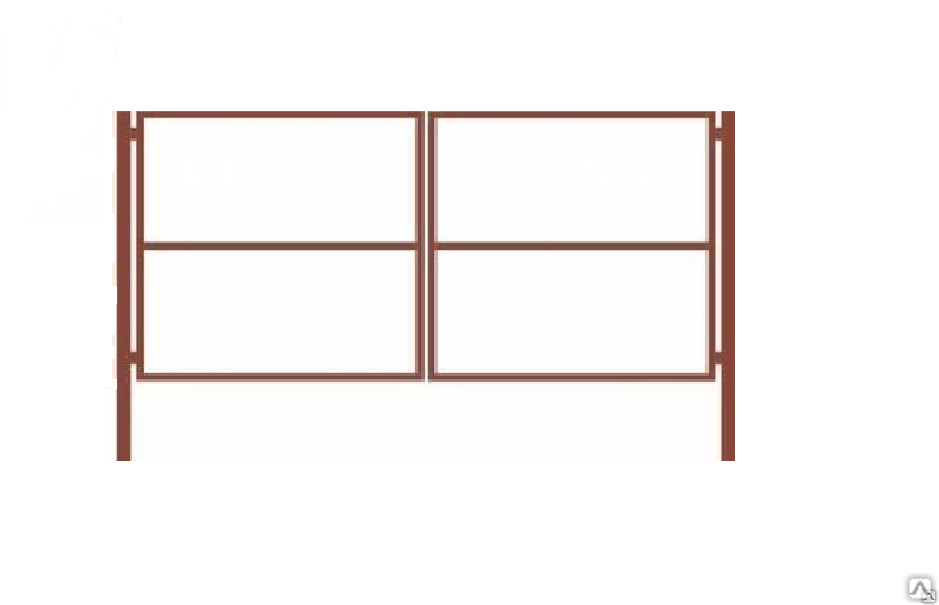 Каркас ворот 2 м. Рама ворот со штапиком.
