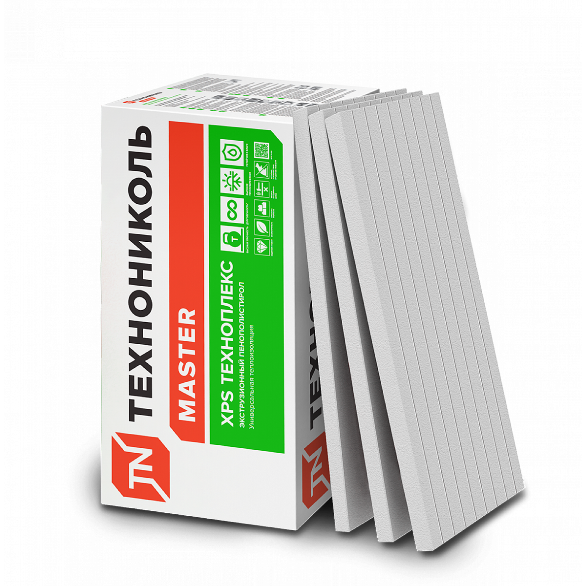 Плиты пенополистирольные экструзионные ТЕХНОПЛЕКС/TECHNOPLEX 1180*580*100-L (4 плит)