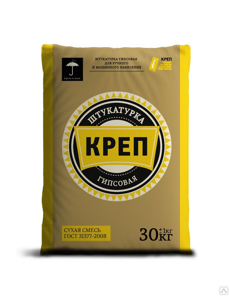 Штукатурка гипсовая светло-серая Betonit Креп машинного и ручного ...