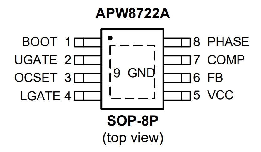 Микросхема APW8722AKAI-TRG ANPEC