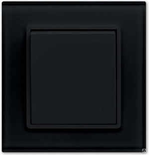 Выключатель Vesta-Electric Exclusive Black одноклавишный 