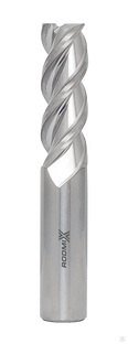 Твердосплавная концевая фреза монолитная с плоским торцом для алюминиевых сплавов 2 зуба Ø 2,5х8х50 мм #1