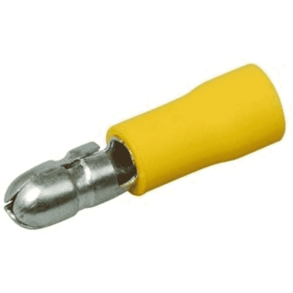 Разъем штекерный РШИ-П 6.0-4 изолированный ПАПА желтый