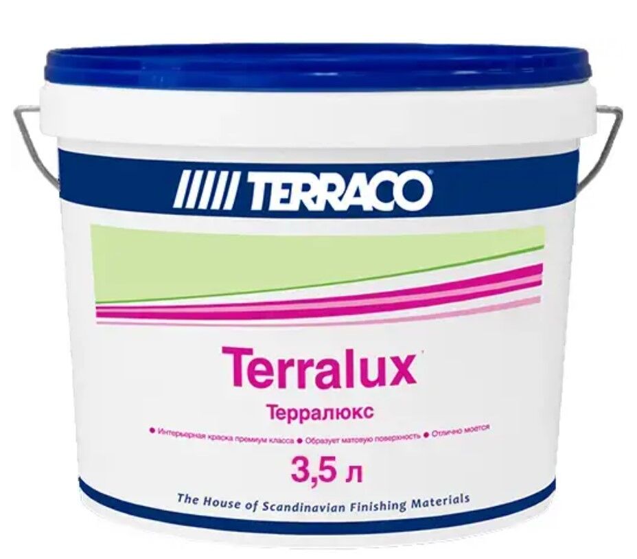 Краска акриловая Terralux Pastel 3,5л (5,45кг) (72) универсальная,матовая