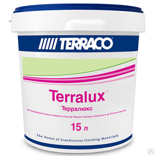 Краска акриловая Terralux Pastel 15л (23,36кг) (24)универсальная,матовая 