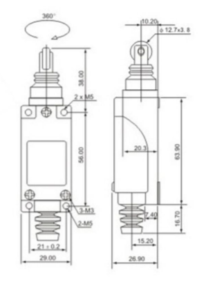 Концевик МЕ-8122 250V 5A выключатель концевой