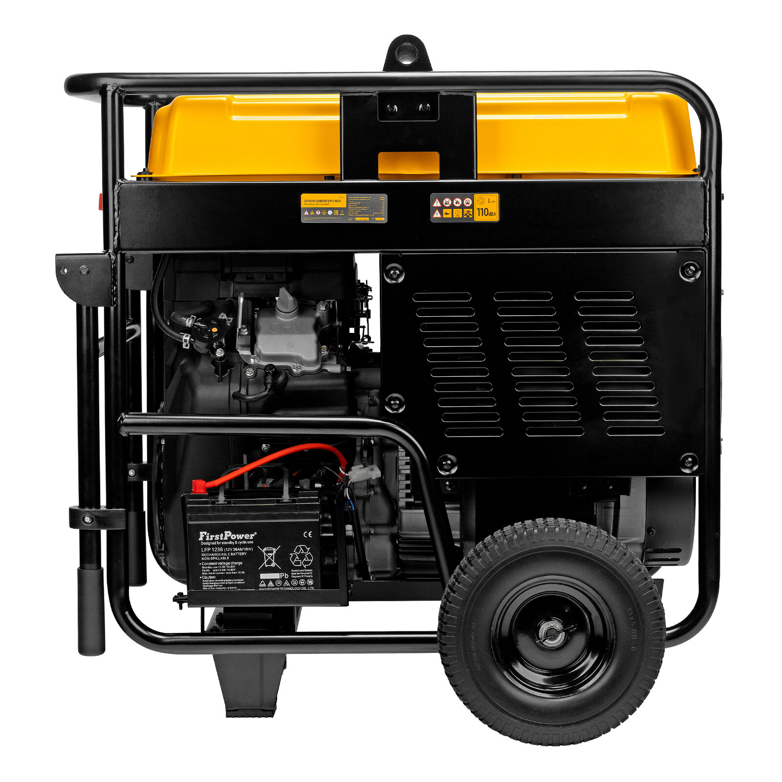 Генератор бензиновый PS-180EA, 18 кВт,230 В, 65л, разъём ATS,эл.старт Denzel 4