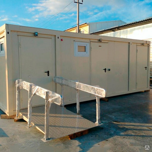 Модульный туалет для парковых зон на 3 места с отделением для маломобильных групп населения 