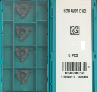 Пластина твердосплавная ERM16-AG55 DM9130, 08116 KNUX-160410 L11 YBC251