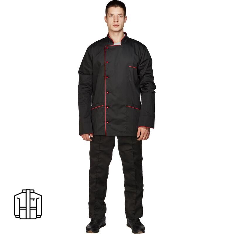 Куртка для пищевого производства у18-КУ мужская черная (размер 60-62, рост 170-176) NoName