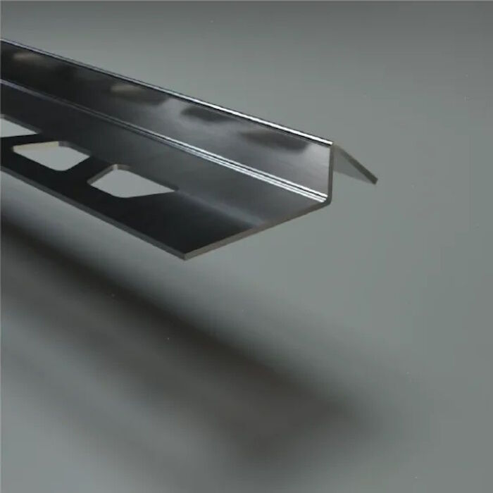 Наружный профиль для керамической плитки ZKS, нержавеющая сталь полированная