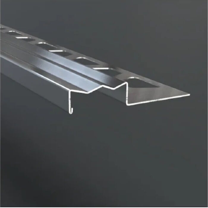 Профиль для защиты ступеней ZSG, нержавеющая сталь шлифованная