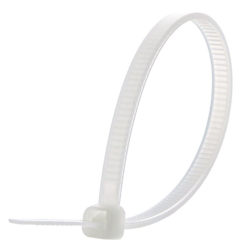 Стяжка кабельная белая STALMAX LS-W 3,6х200 нейлоновая